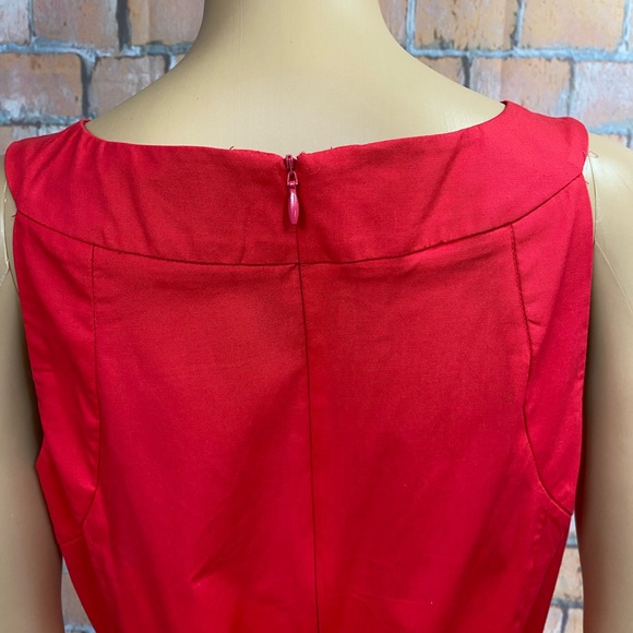 Julian Taylor Lattice Neckline Belted Dress - Picture 6 of 11